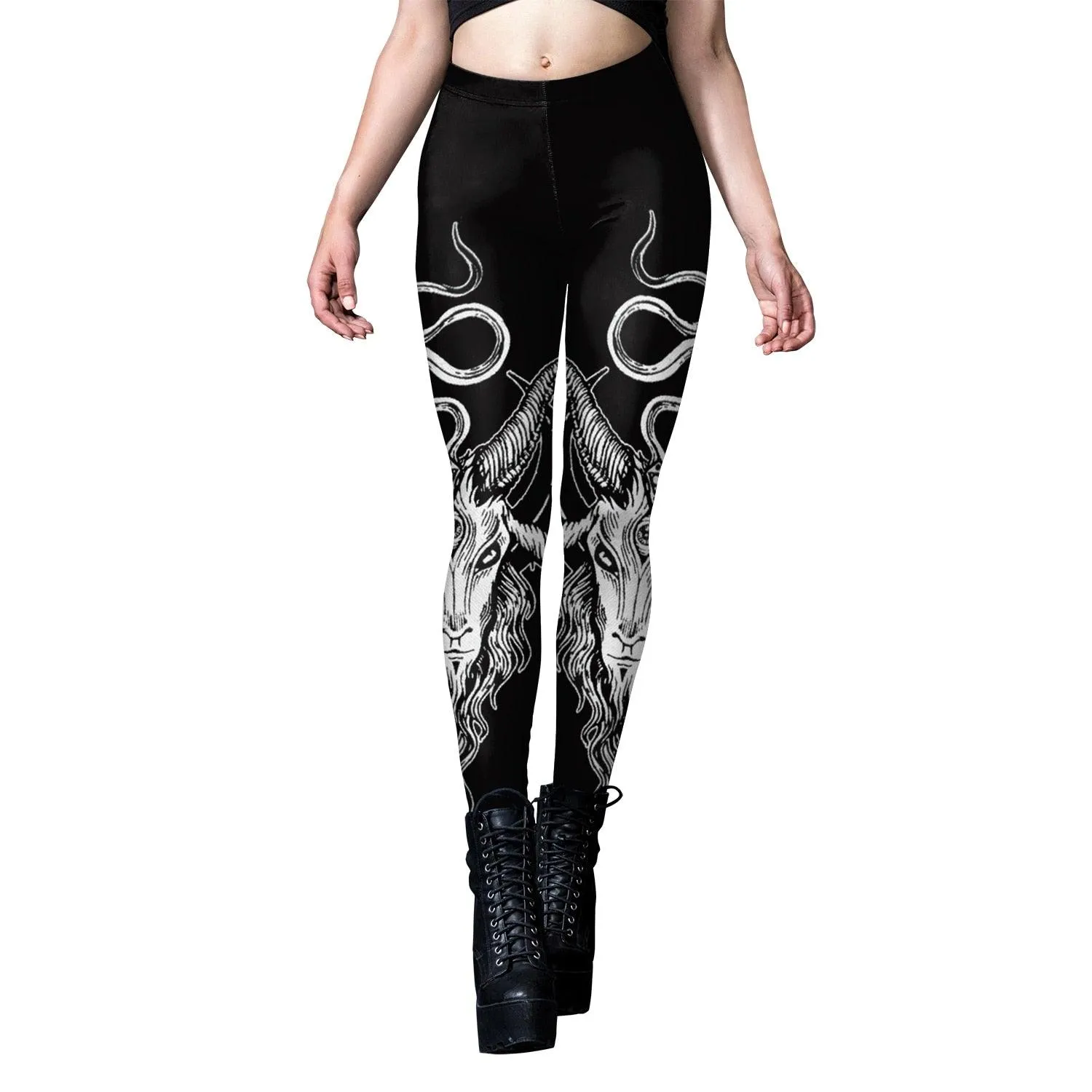 Gothic Leggings for Women - Dark and Grunge Style with Sexy Black Design