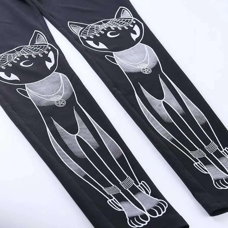 Gothic Leggings for Women - Dark and Grunge Style with Sexy Black Design