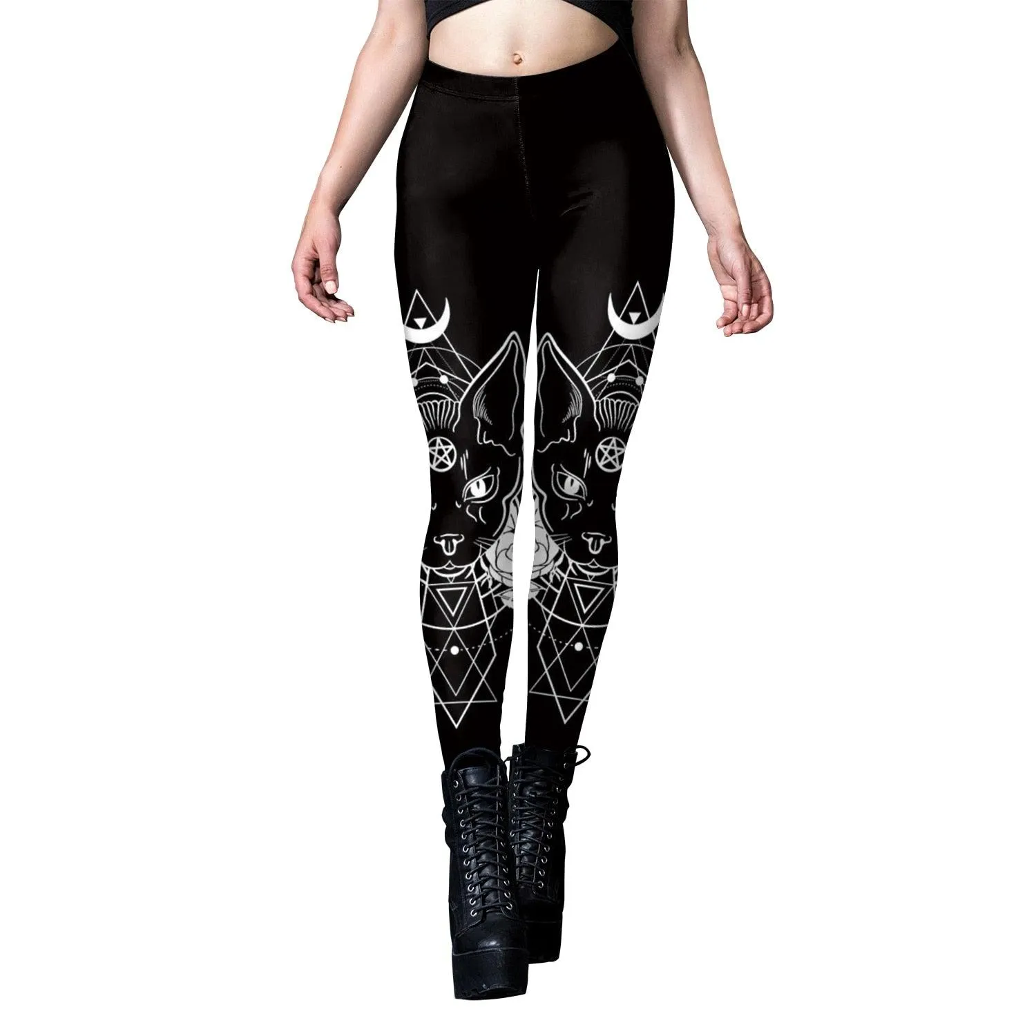 Gothic Leggings for Women - Dark and Grunge Style with Sexy Black Design