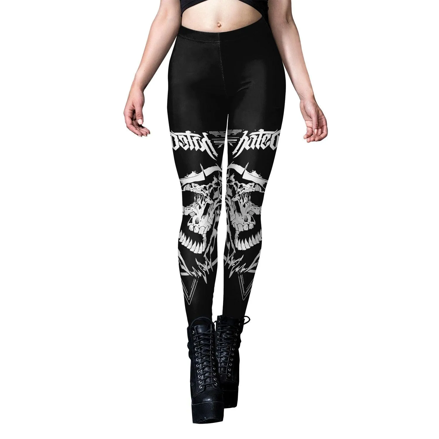 Gothic Leggings for Women - Dark and Grunge Style with Sexy Black Design