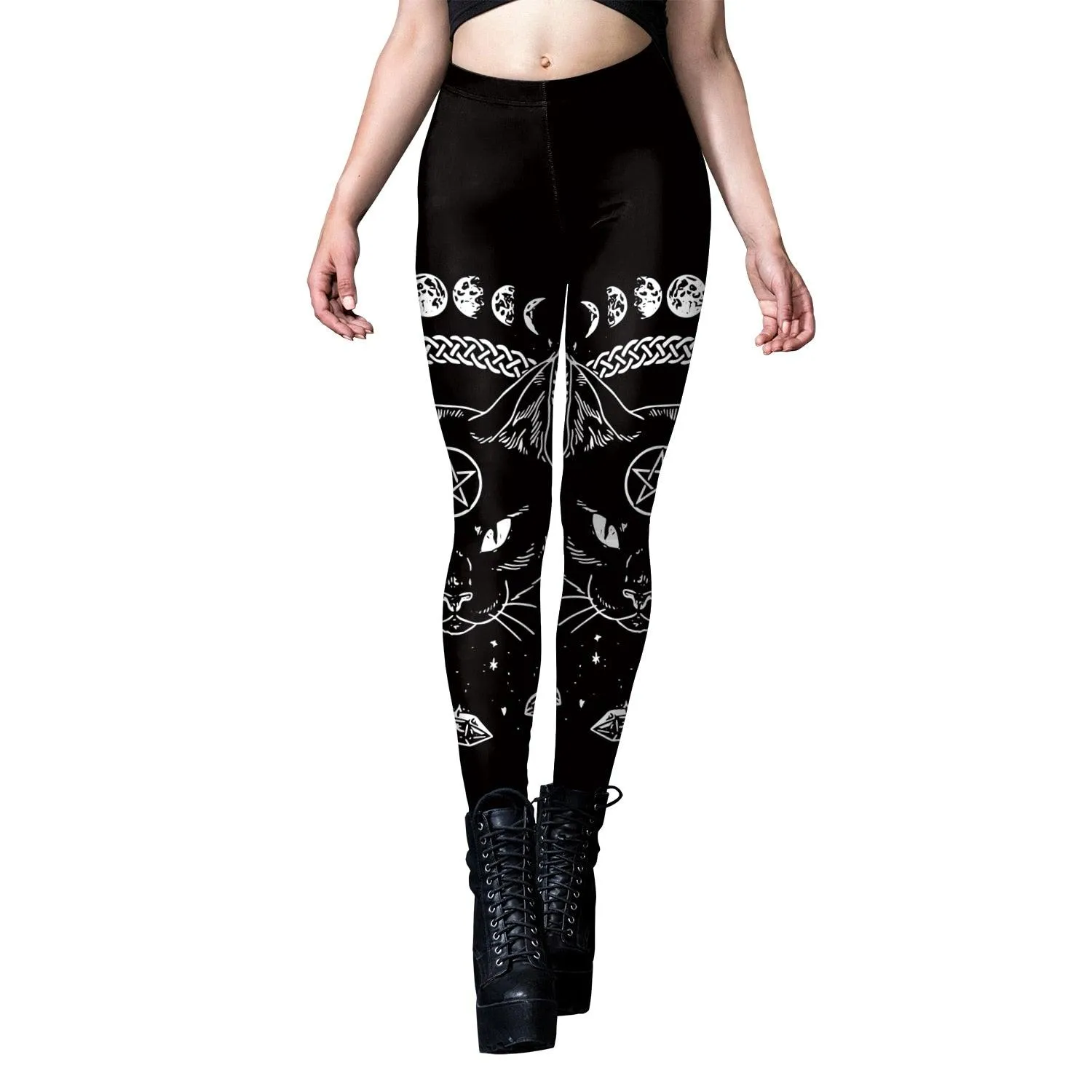 Gothic Leggings for Women - Dark and Grunge Style with Sexy Black Design