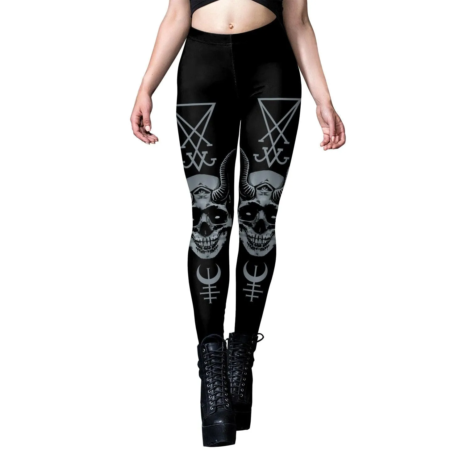 Gothic Leggings for Women - Dark and Grunge Style with Sexy Black Design