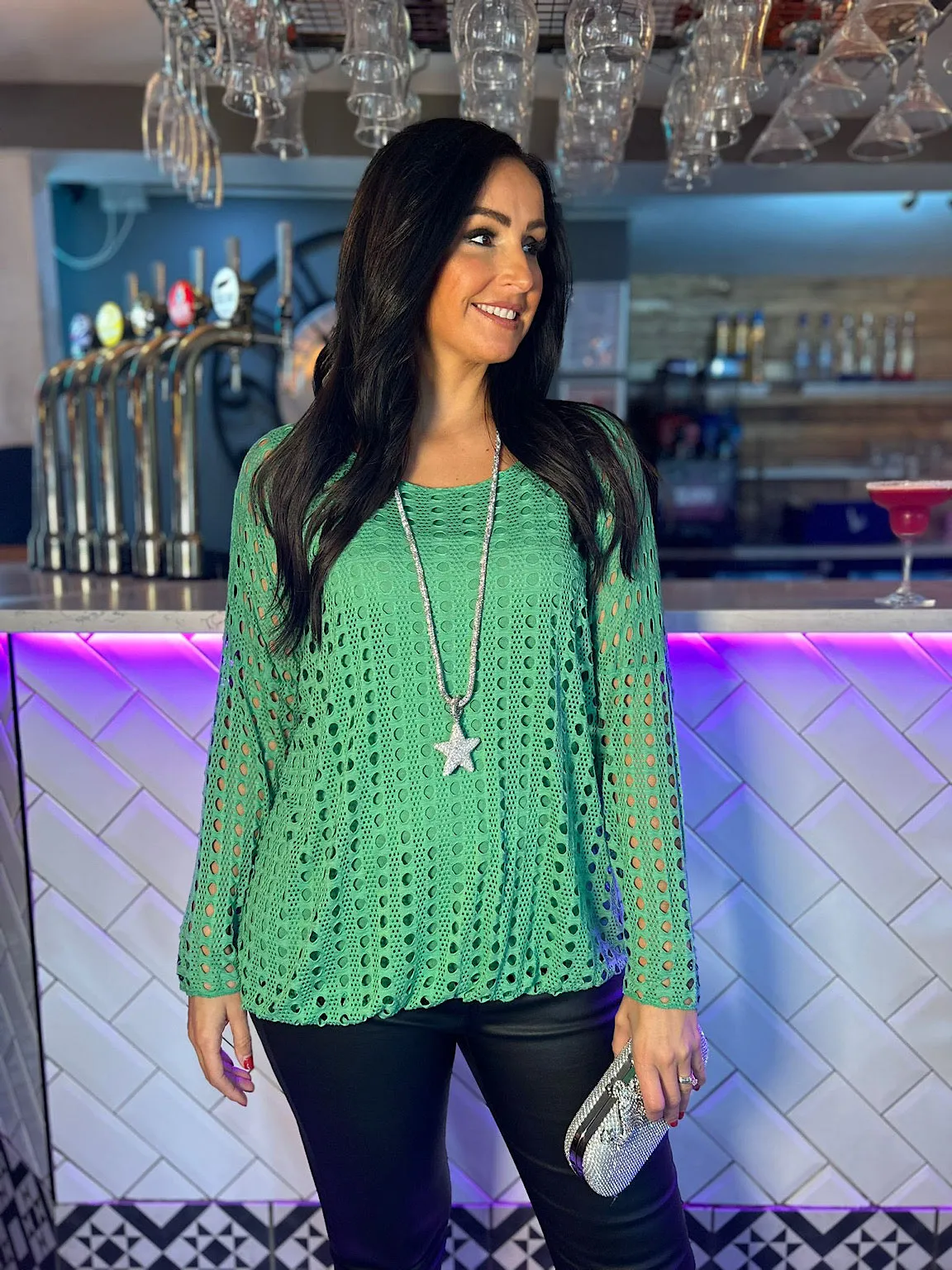 Green Lightweight Multi Holes Top Finn