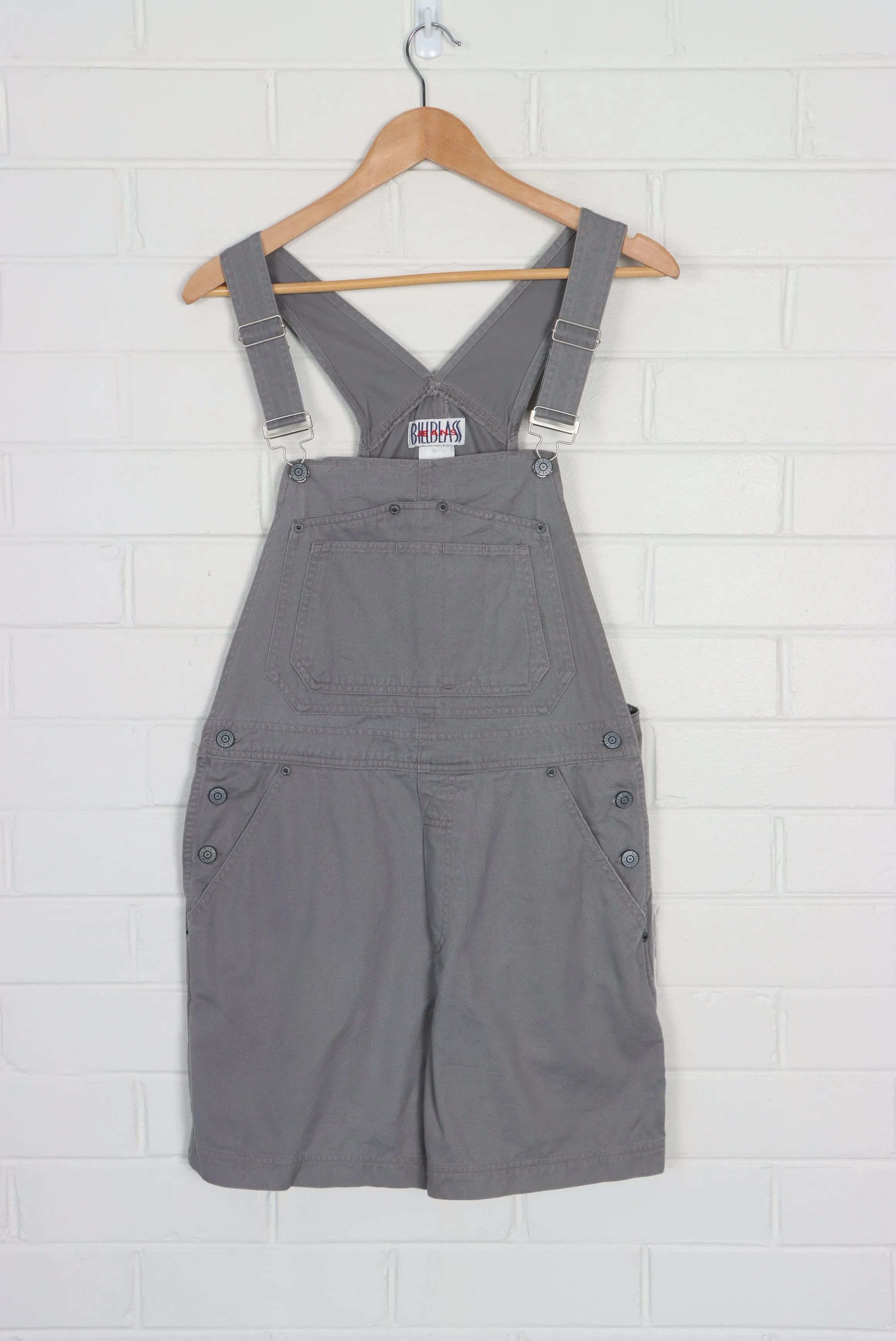 Grey BILL BLASS Short Cotton Overalls (Women's S)