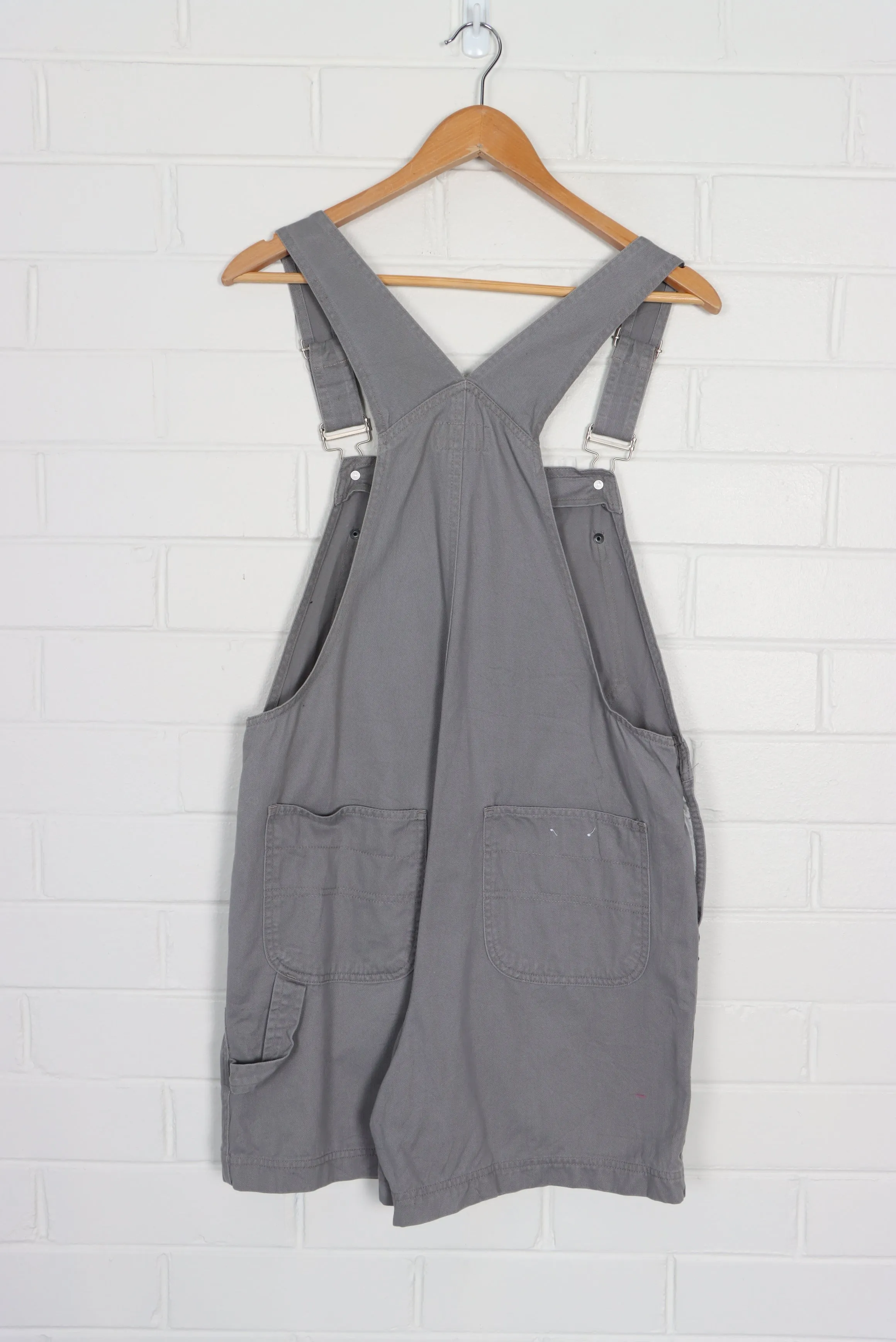 Grey BILL BLASS Short Cotton Overalls (Women's S)