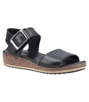 Hush Puppies Womens/Ladies Ellie Leather Sandals (Black) - UTFS7965