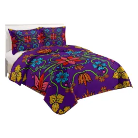 Indigenous Art CLEARANCE Sherpa Floral Comforter Set