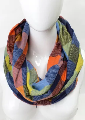 Infinity Scarf with Hidden Zipper: Multi