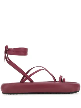 ISABEL MARANT strappy leather sandals - Red