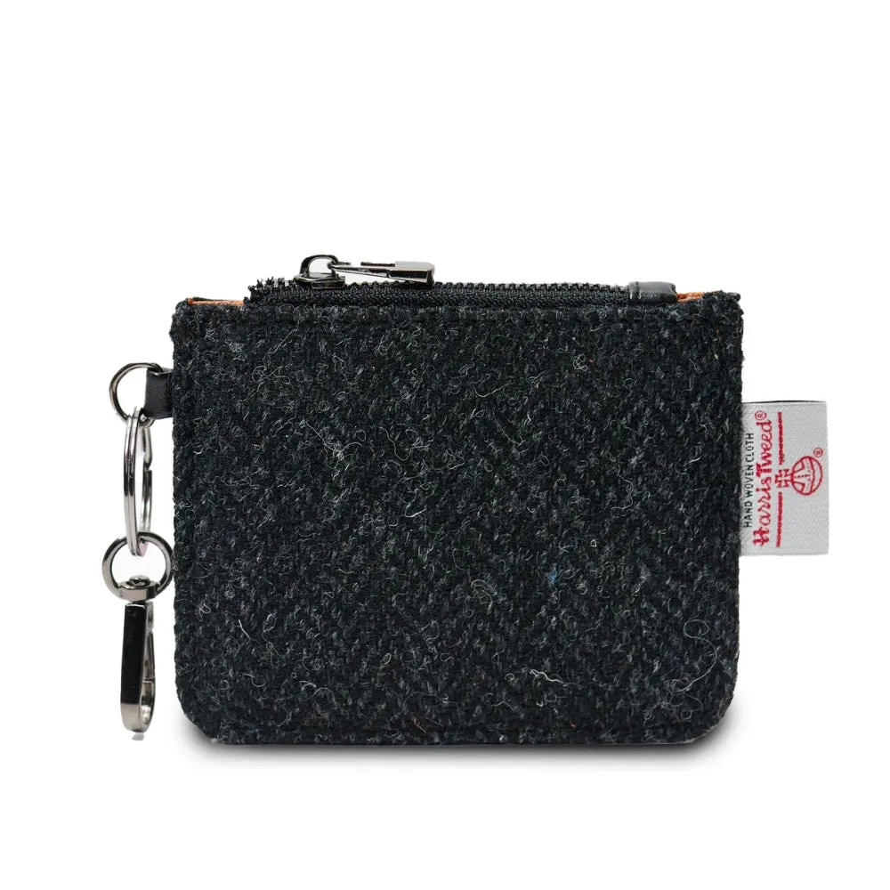 Islander Card Zip Wallet with Harris Tweed