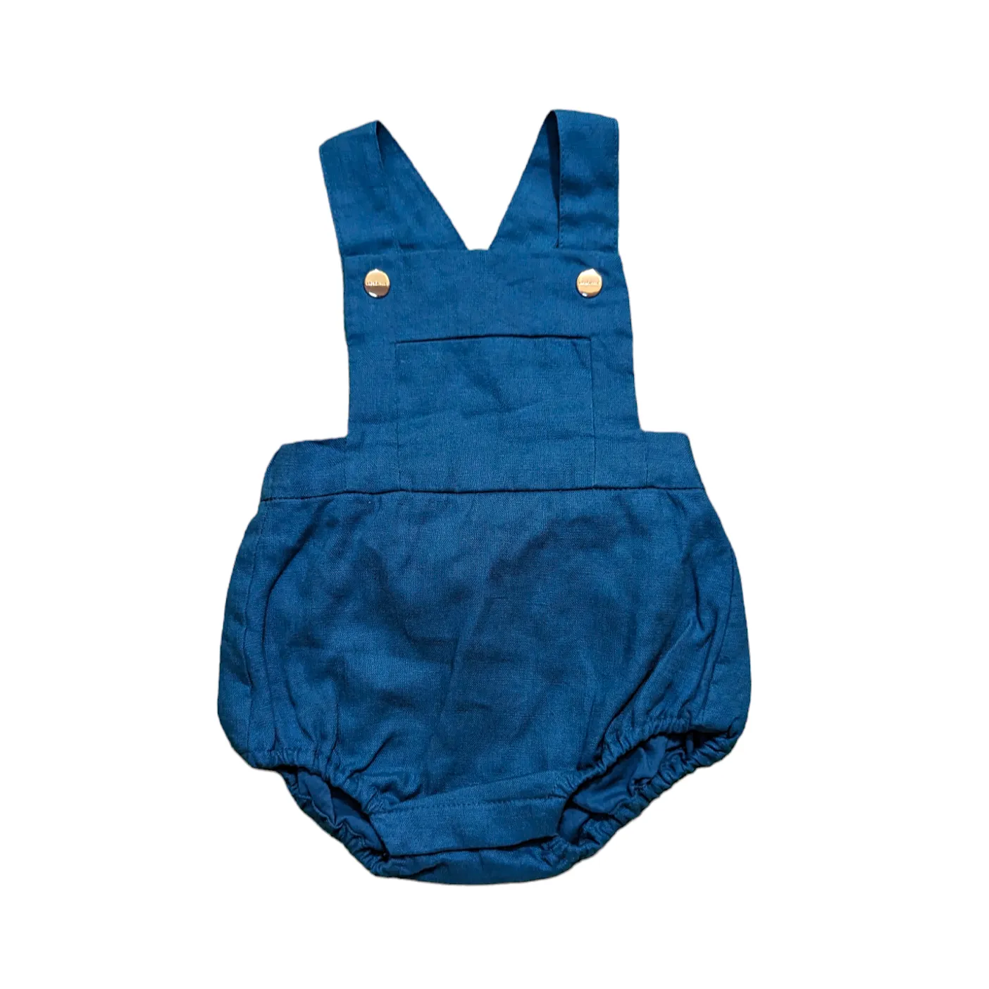 Jacadi Linen Shirt and Overalls Set