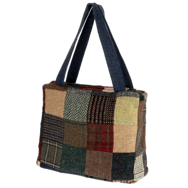 Jessi Patchwork Tweed Bag