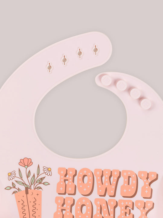 JuJuBe x Studio Oh! Howdy Bloomin' Boot Silicone Bib