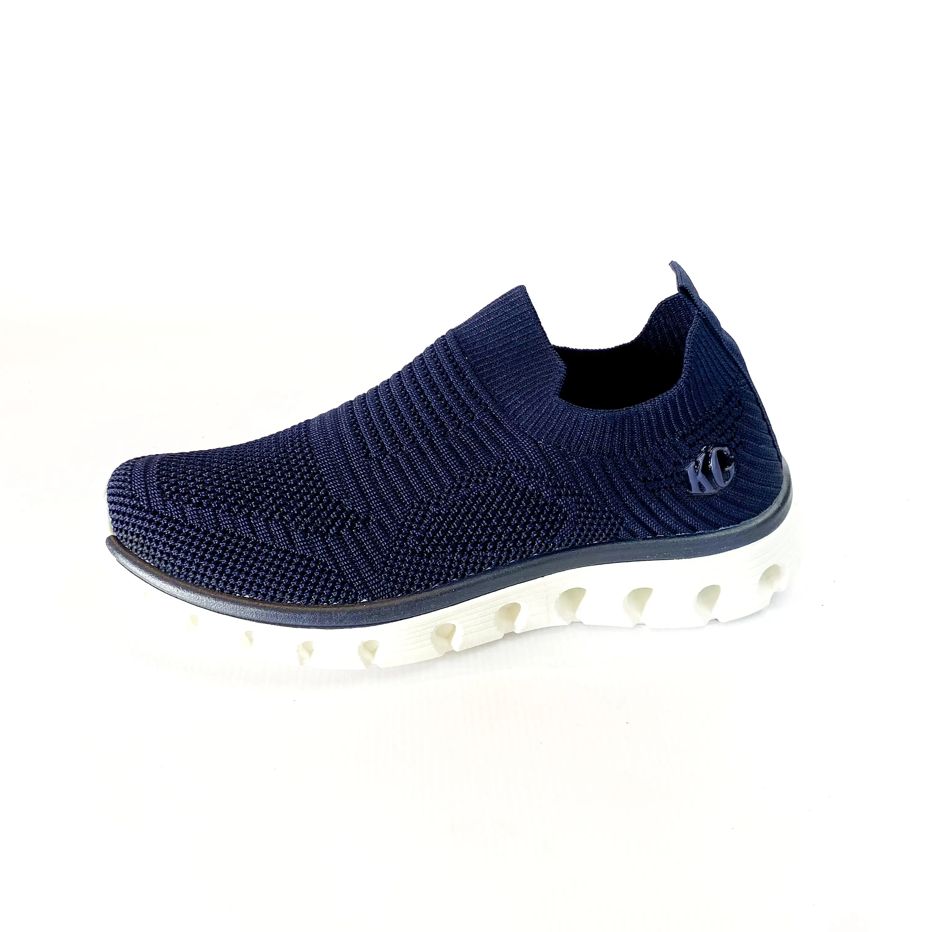 KG navy flyknit slip on