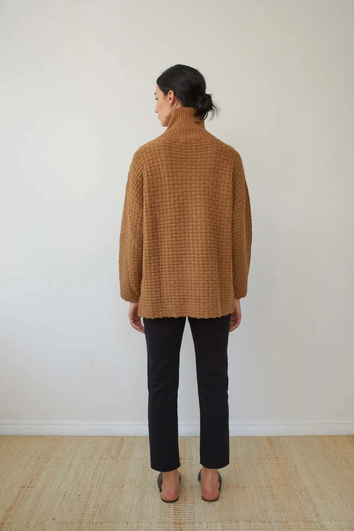 Lattice Turtleneck - Fawn