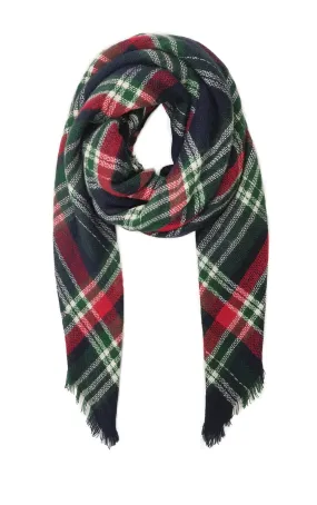 Lauren Plaid Blanket Scarf