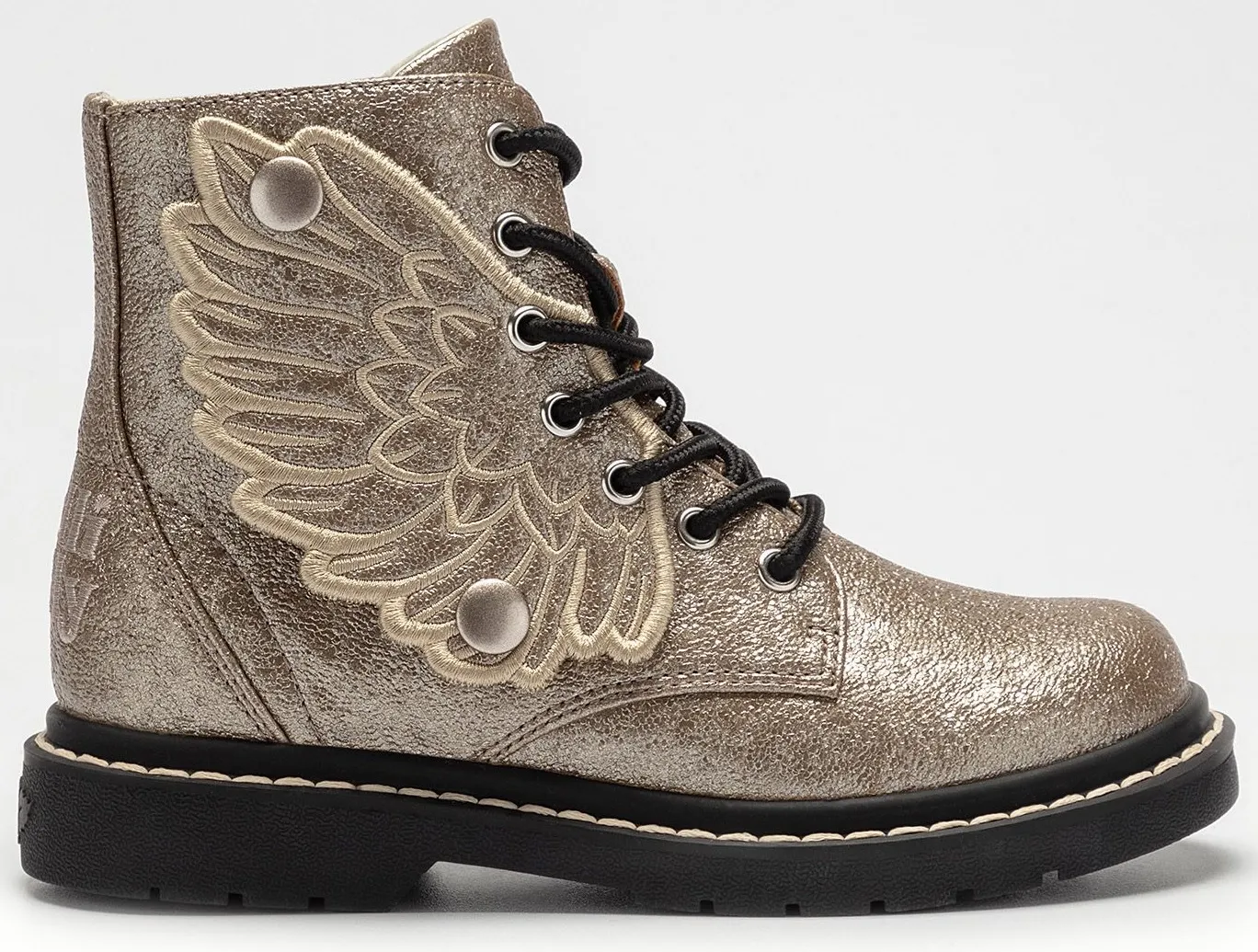 Lelli Kelly LK 4544 Fairy Wings Gold Metallic Ankle Boot Limited Edition