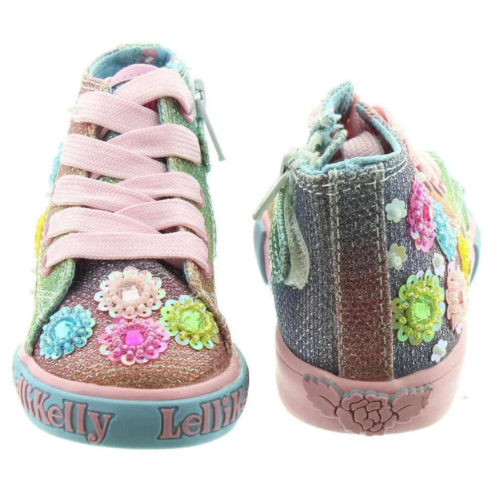 LELLI KELLY LK 5046 RAINBOW MILLESOLI HI-TOPS BOOTS