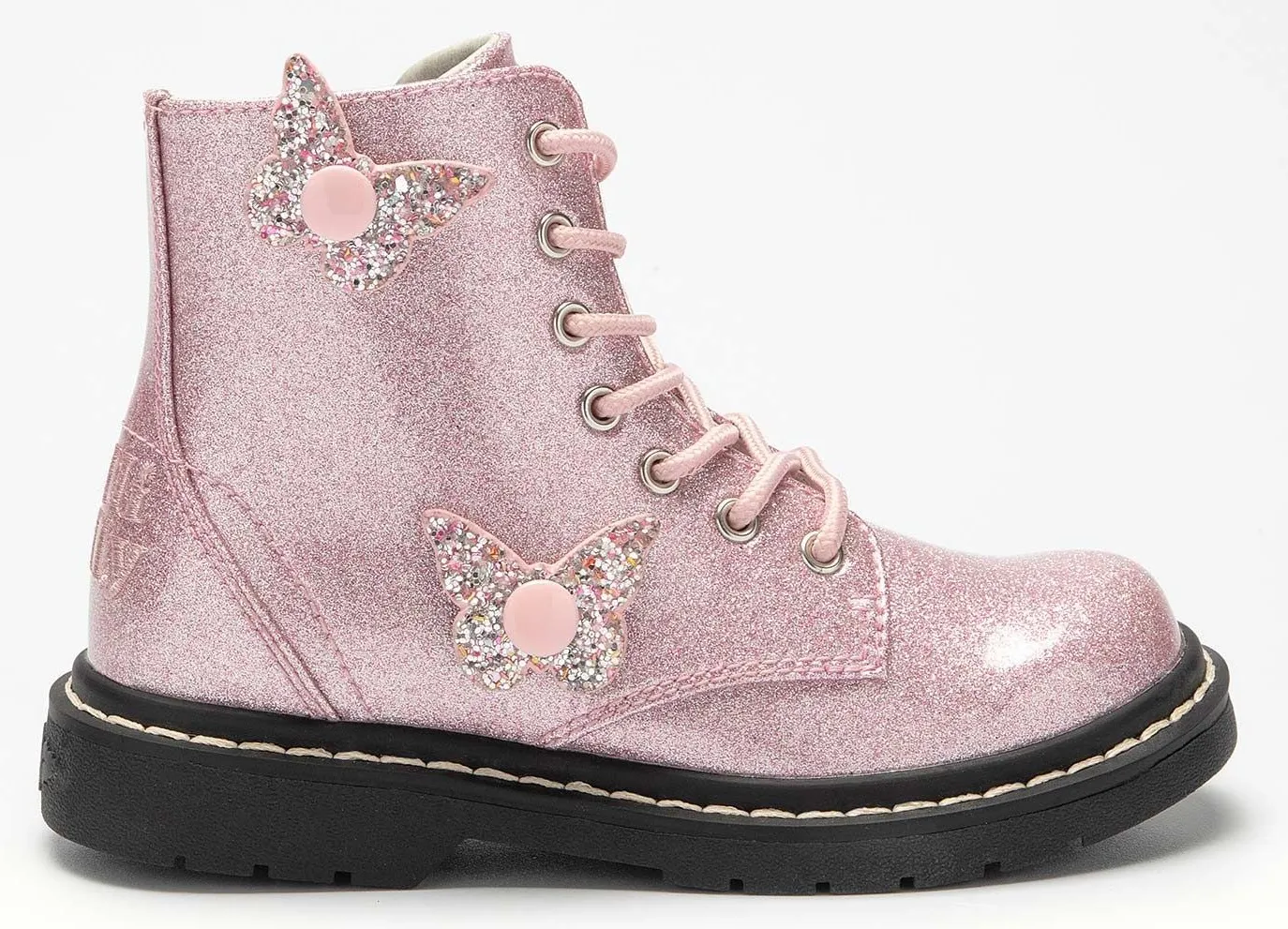 Lelli Kelly LK 5544 Fairy Wings Pink Glitter Ankle Boot Limited Edition