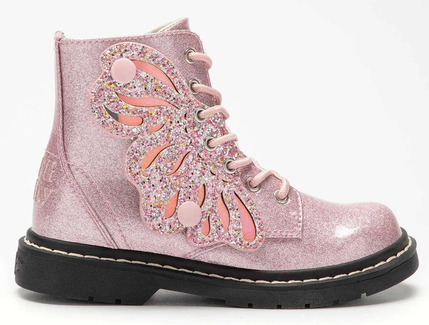 Lelli Kelly LK 5544 Fairy Wings Pink Glitter Ankle Boot Limited Edition