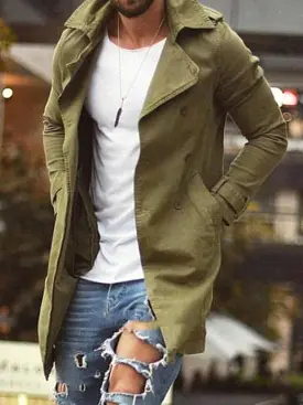 Length Slim Fit Men Winter Coat