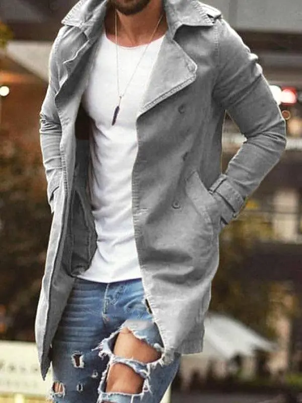 Length Slim Fit Men Winter Coat