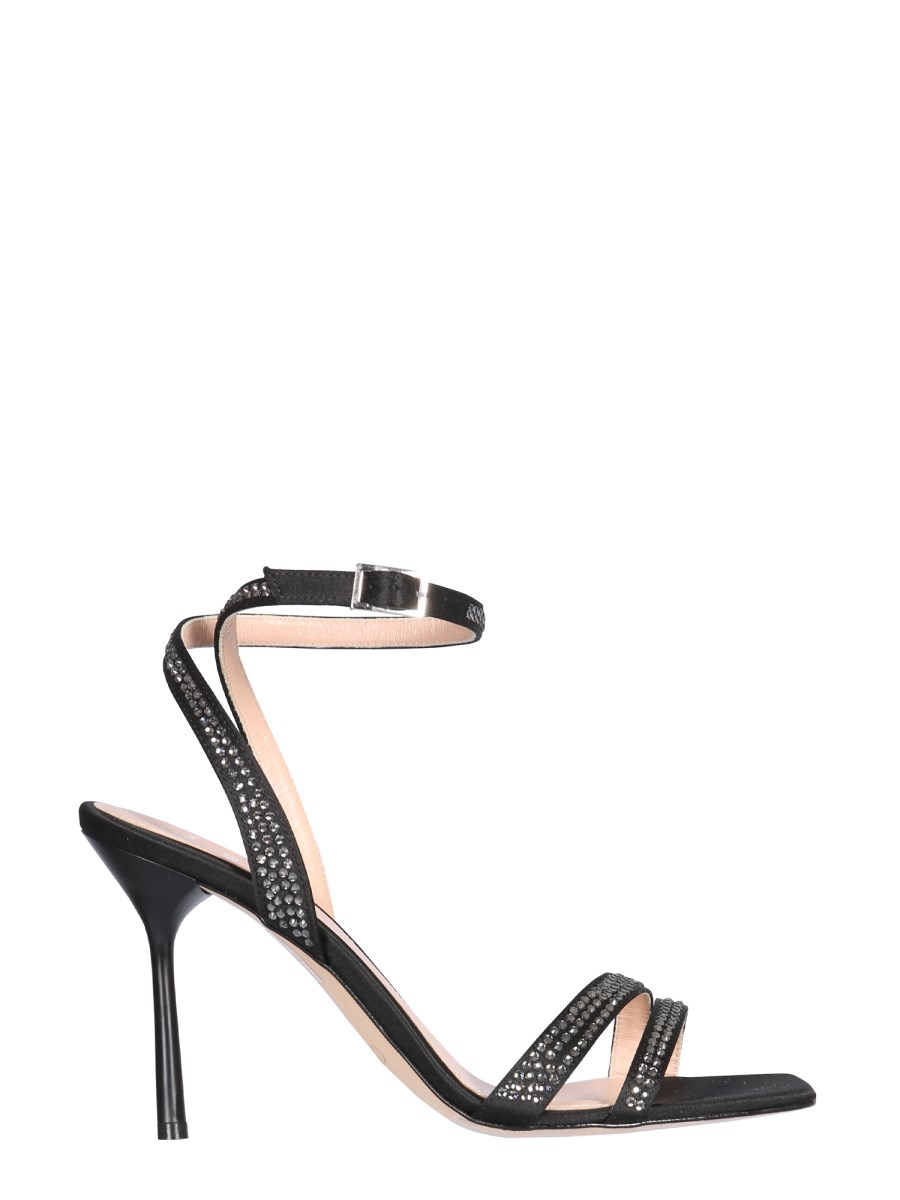 LEONIE HANNE X LIU JO    CAMELIA LEATHER SANDALS