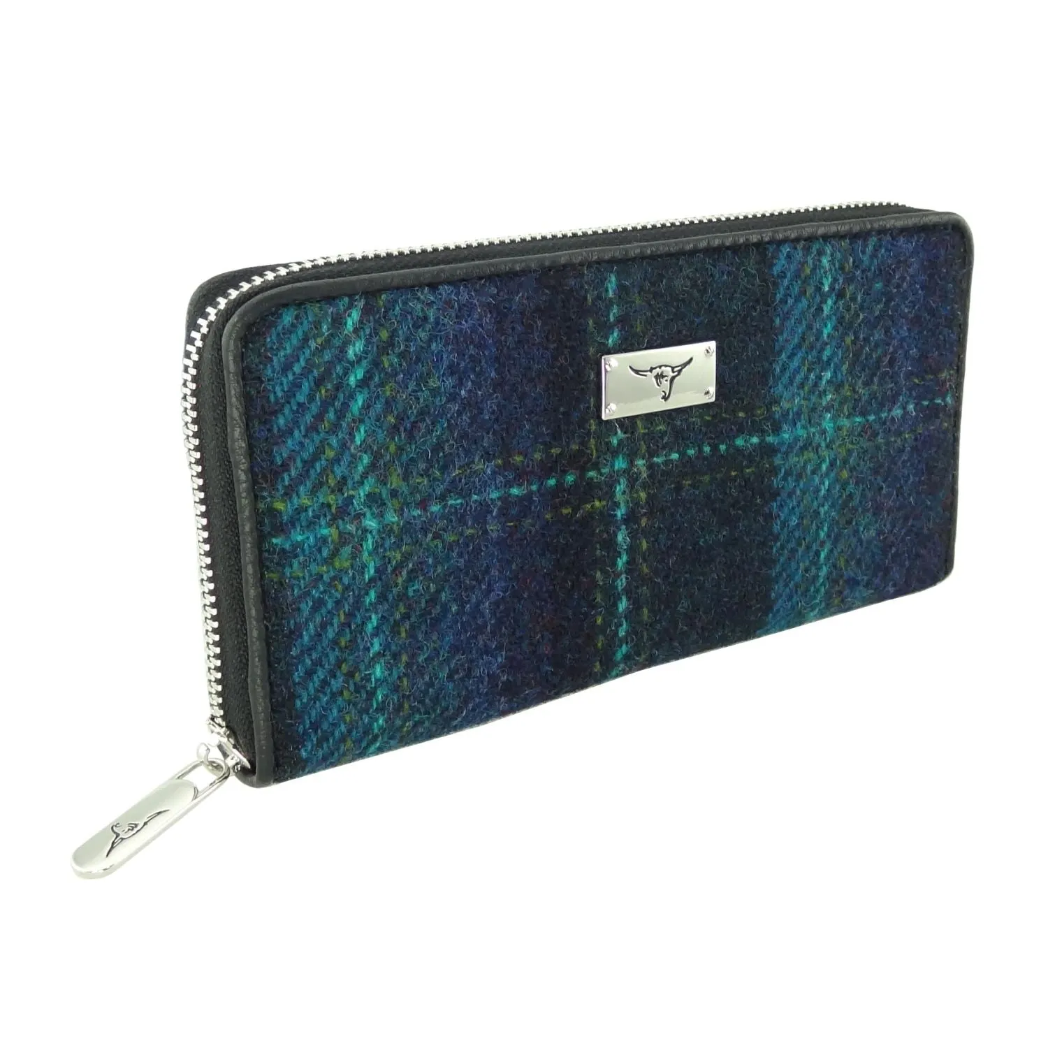 Long Zip Purse 'Staffa' with Harris Tweed