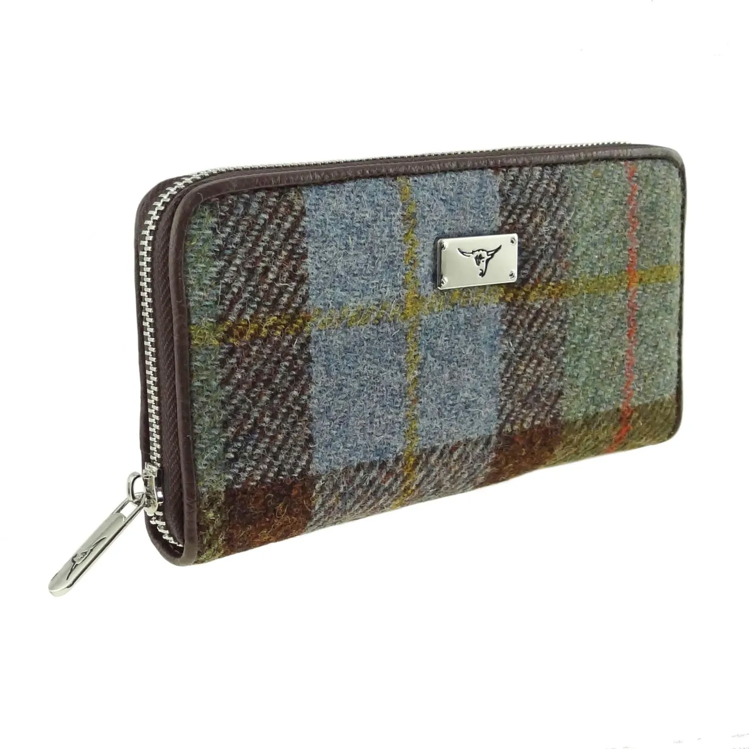 Long Zip Purse 'Staffa' with Harris Tweed