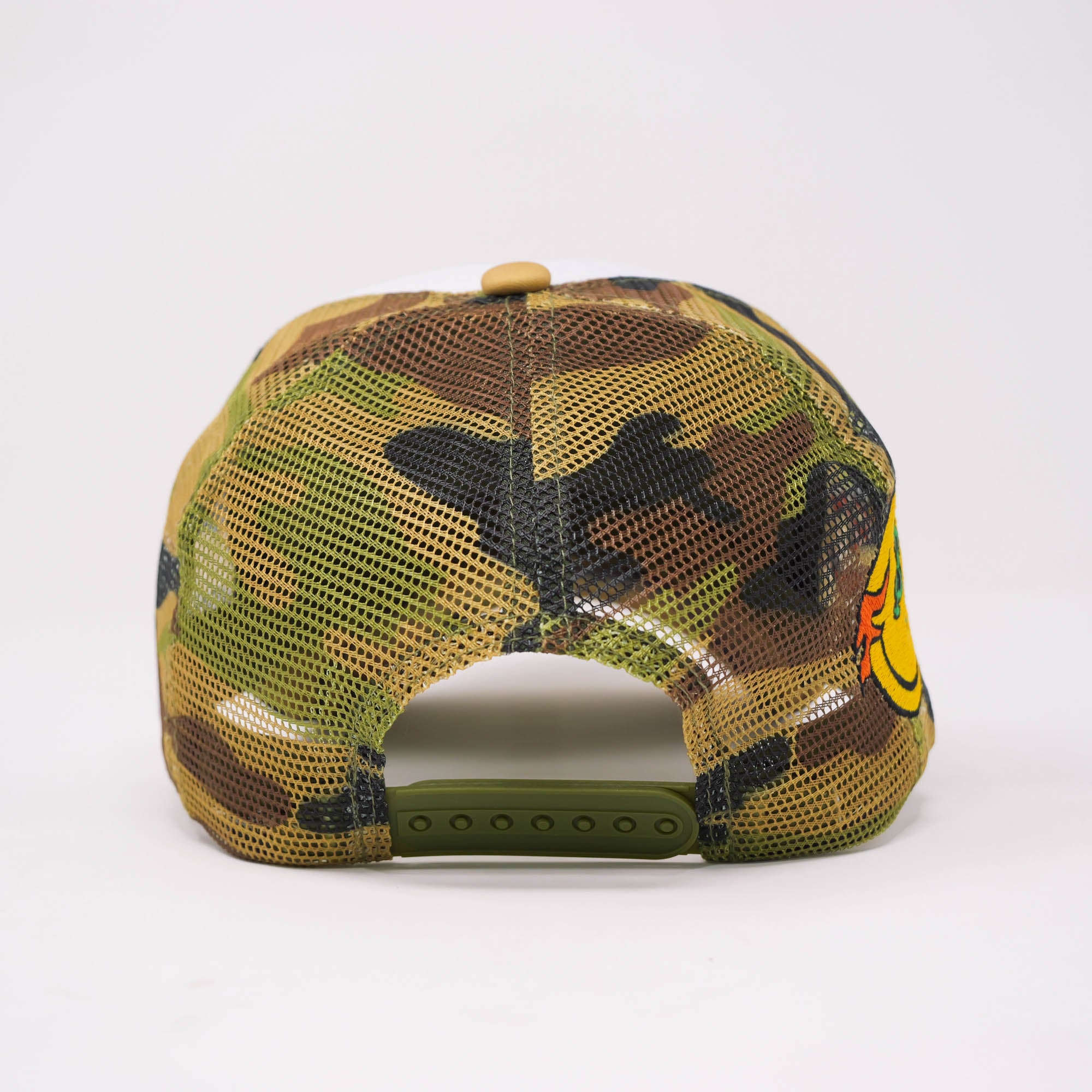 LUCKY ROLL TRUCKER HAT CAMO GREEN