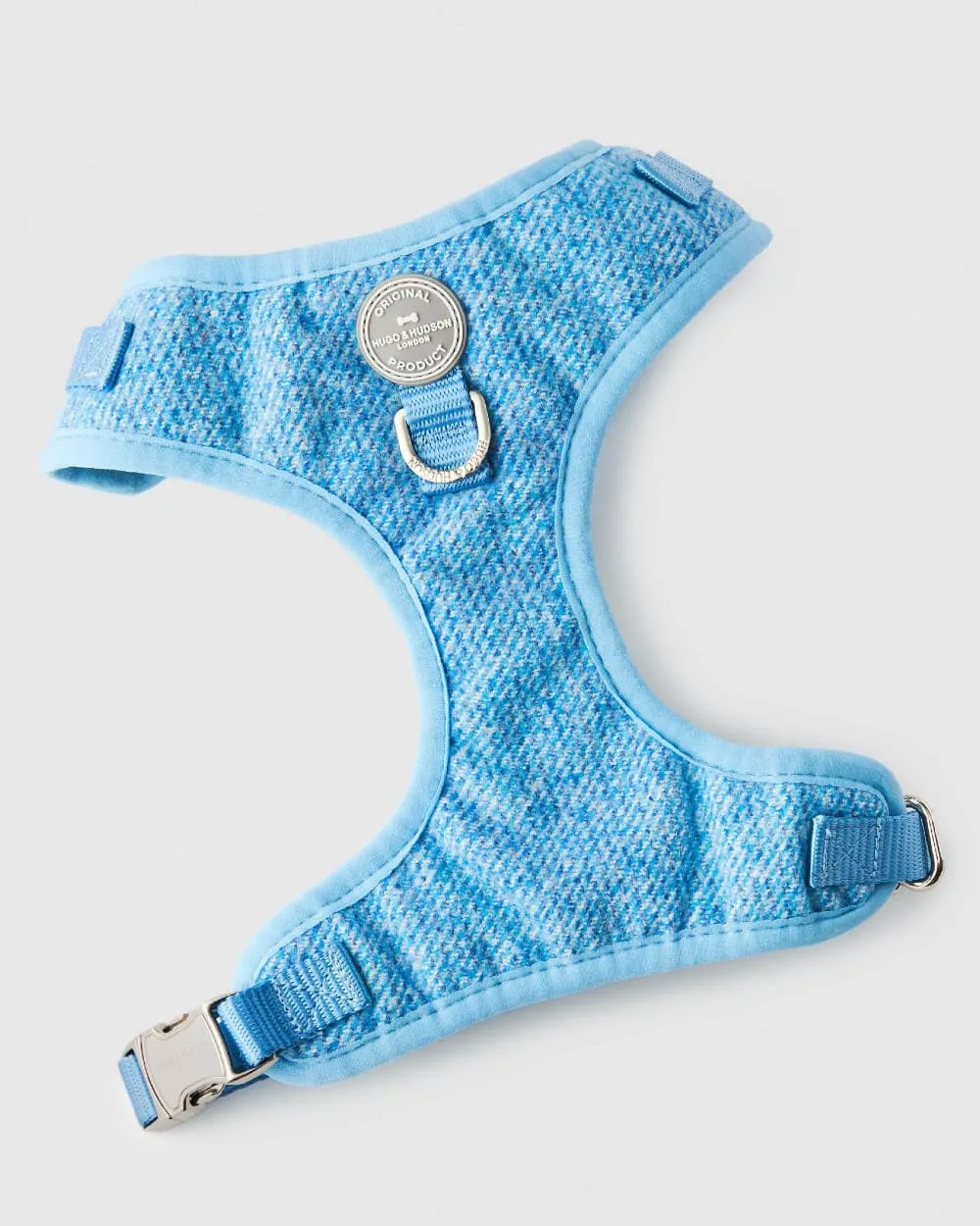 Matching Blue Luxury Tweed Bundle - Collar, Lead and Harness