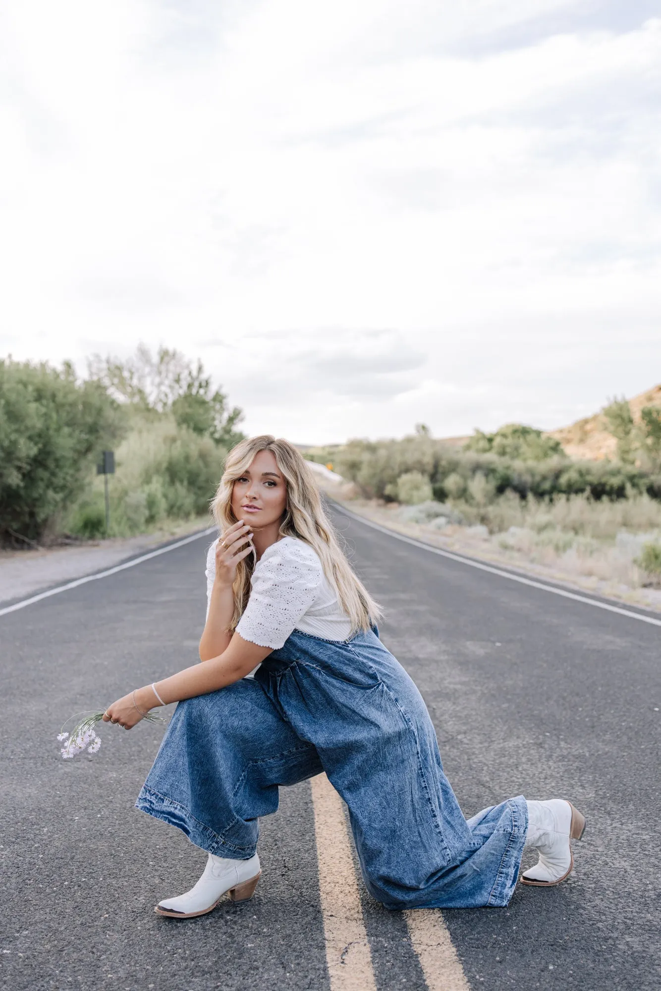 May Chambray Denim Overalls