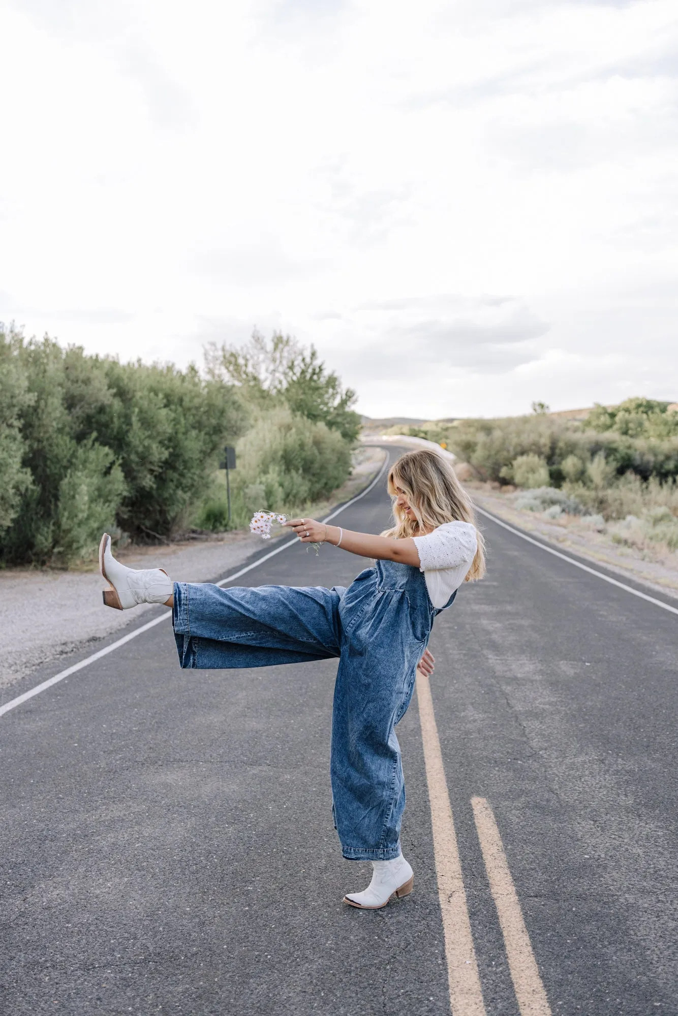 May Chambray Denim Overalls