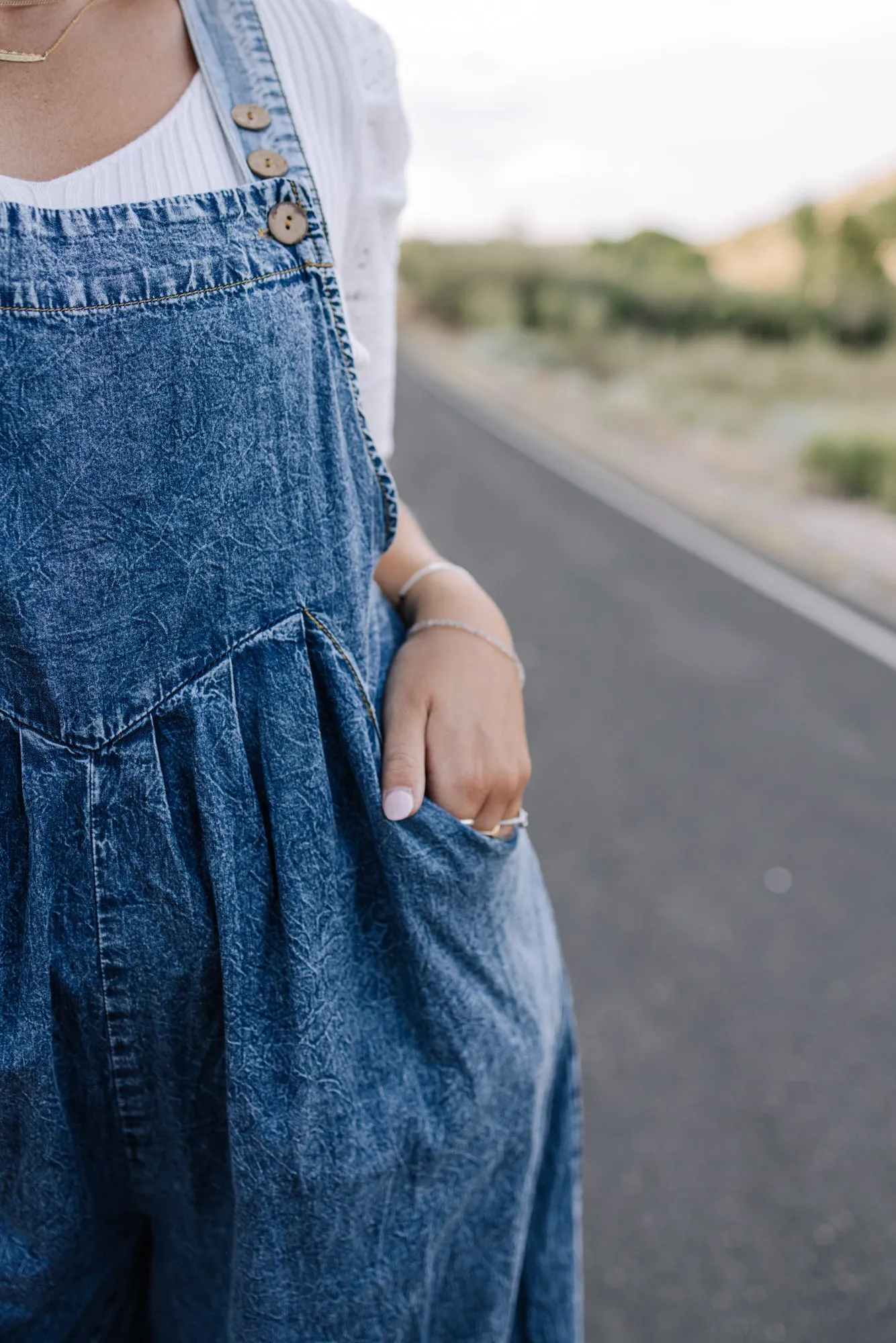 May Chambray Denim Overalls