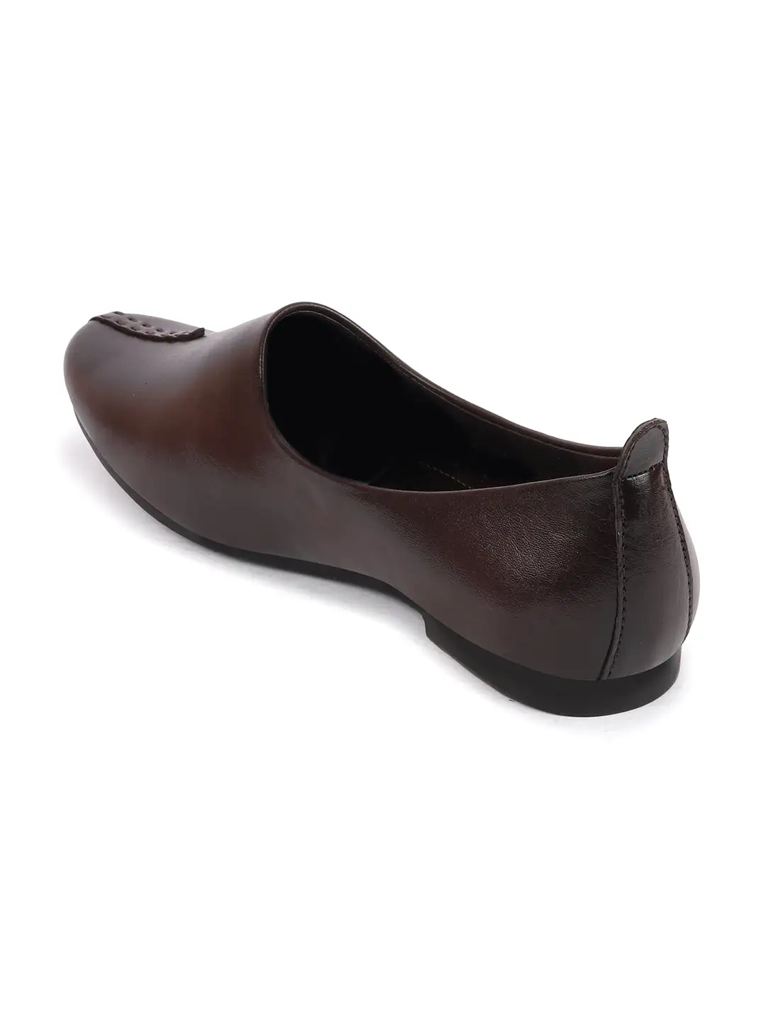 Men Brown Wedding Party Evening Occasion Ethnic Slip On Juttis and Mojaris