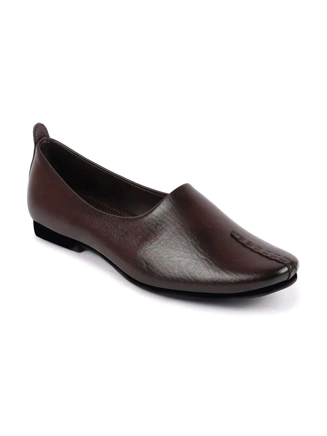 Men Brown Wedding Party Evening Occasion Ethnic Slip On Juttis and Mojaris