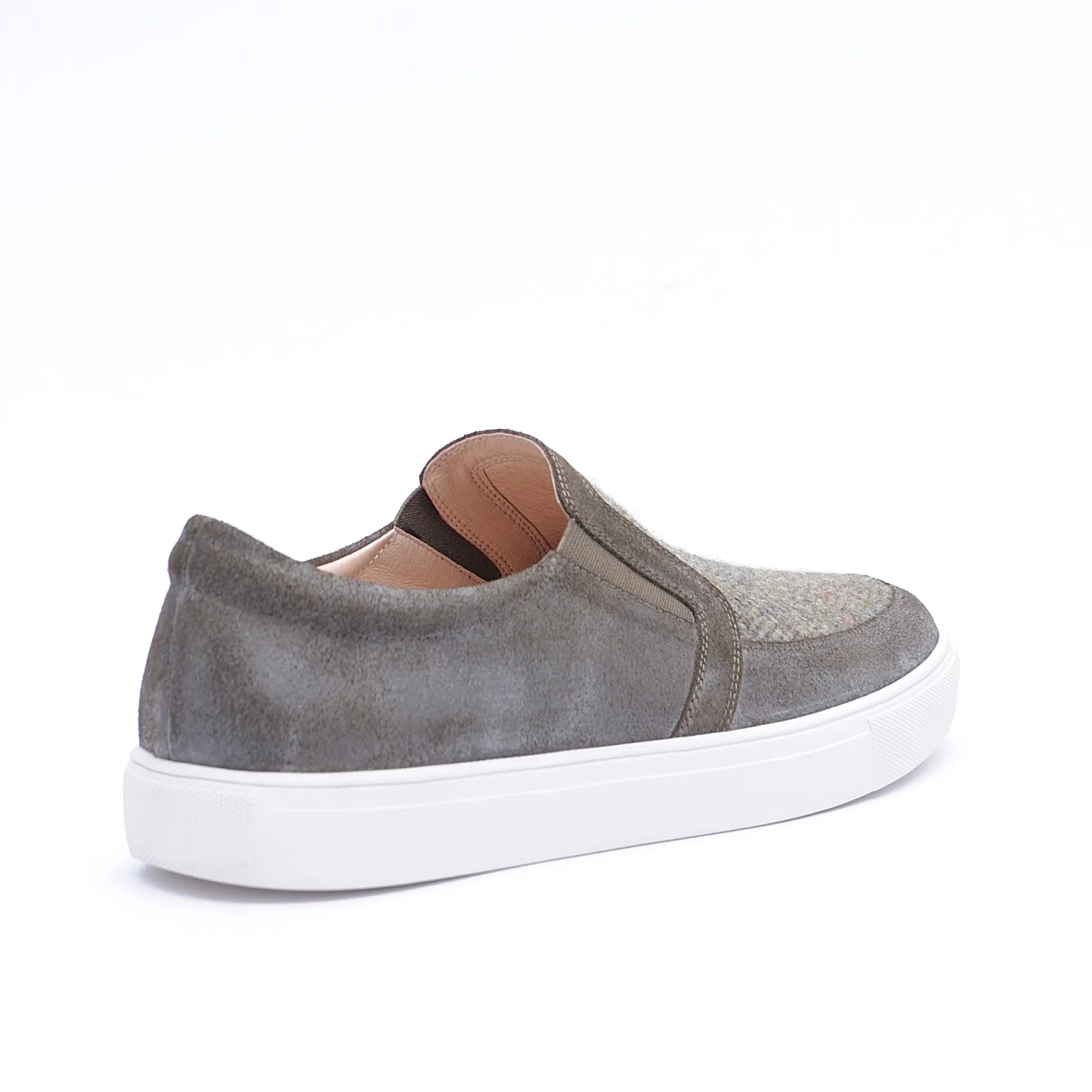 Men's Harris Tweed & Suede Trainers [2Colors]