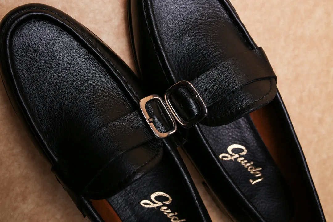 Moccasin 5320 with Buckle Black