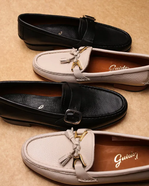 Moccasin 5320 with Buckle Black