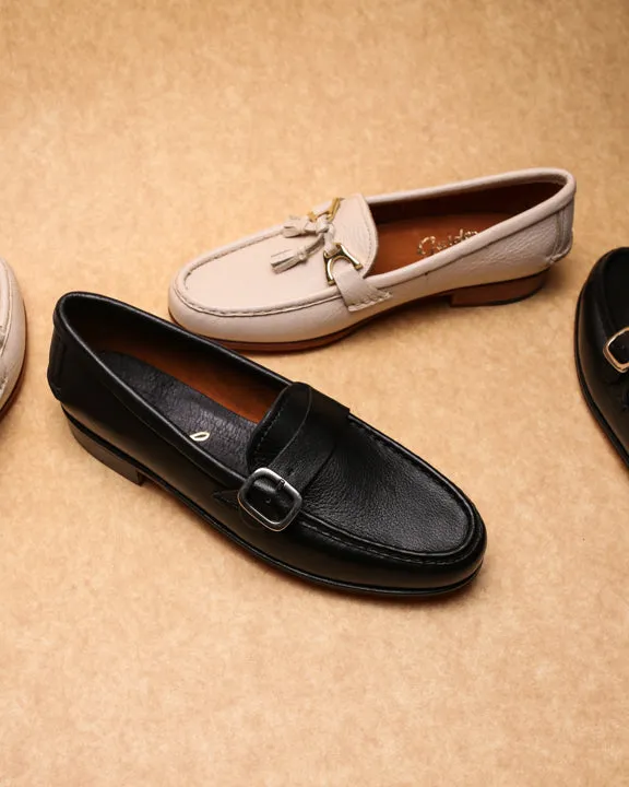 Moccasin 5320 with Buckle Black