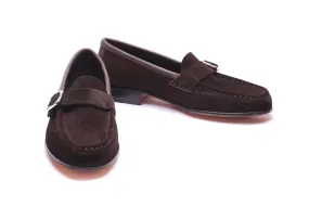 Moccasin 5320 with Buckle Brown Suede