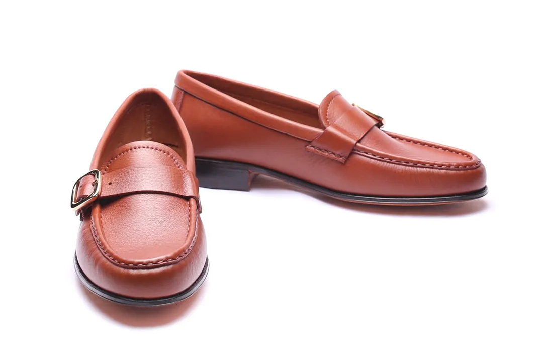 Moccasin 5320 with Buckle Brown