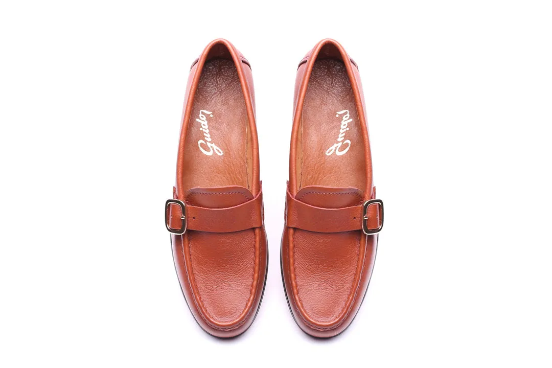 Moccasin 5320 with Buckle Brown