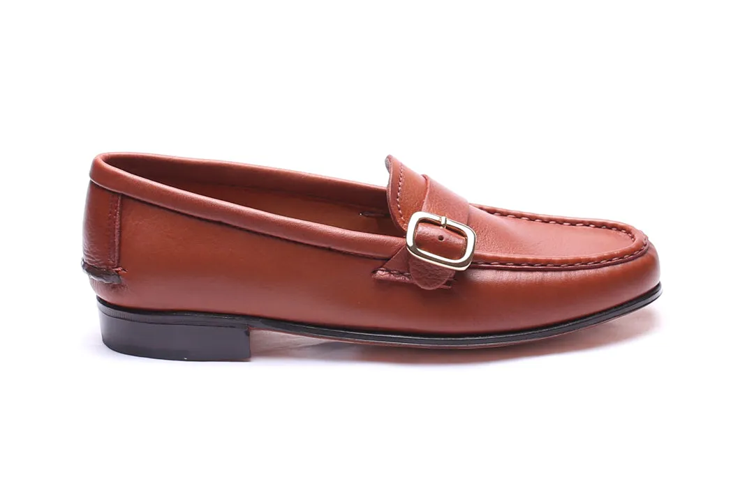 Moccasin 5320 with Buckle Brown