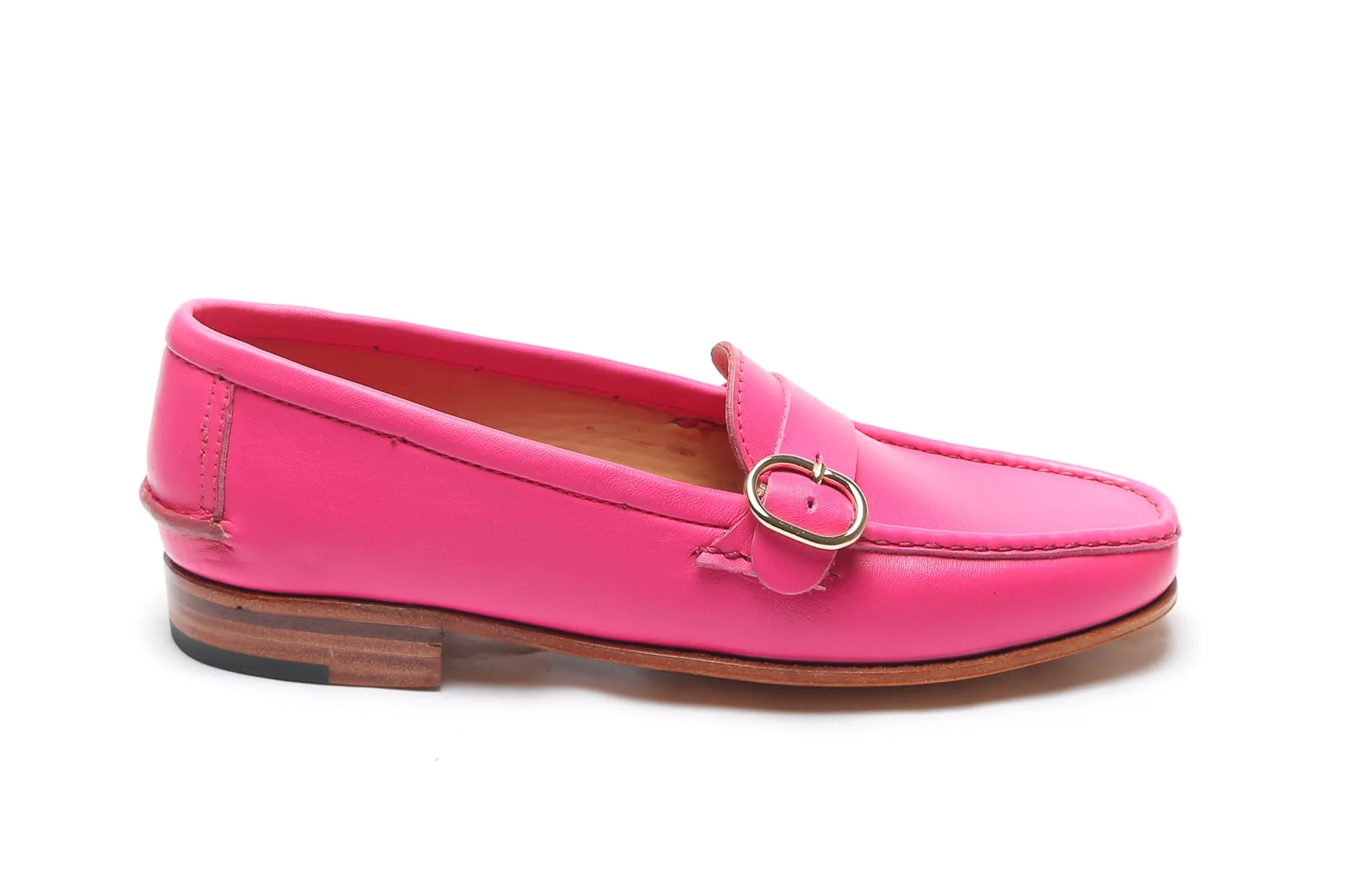 Moccasin 5320 with Buckle Fuchsia