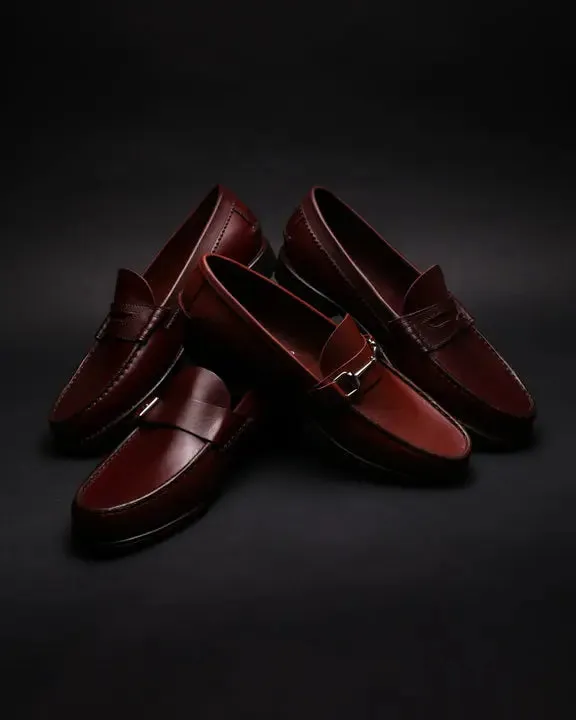 Moccasin Double Rubber Sole 4779 Burgundy