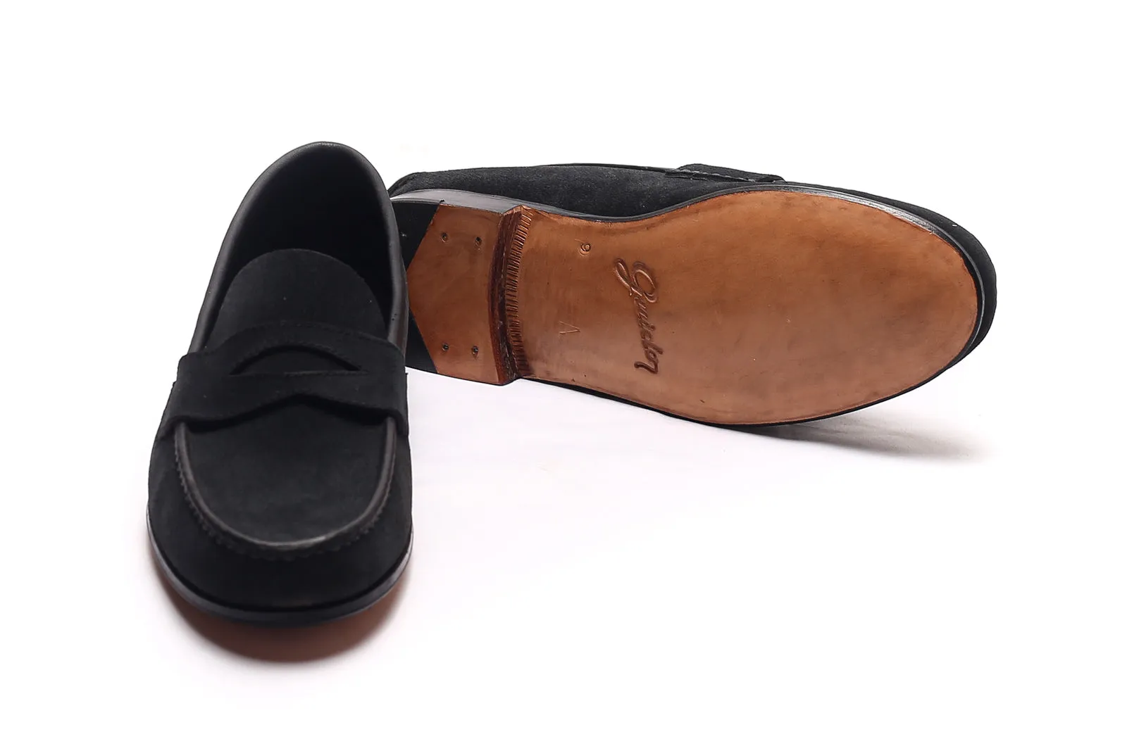 Moccasin Simple Sole 4218 Black Suede