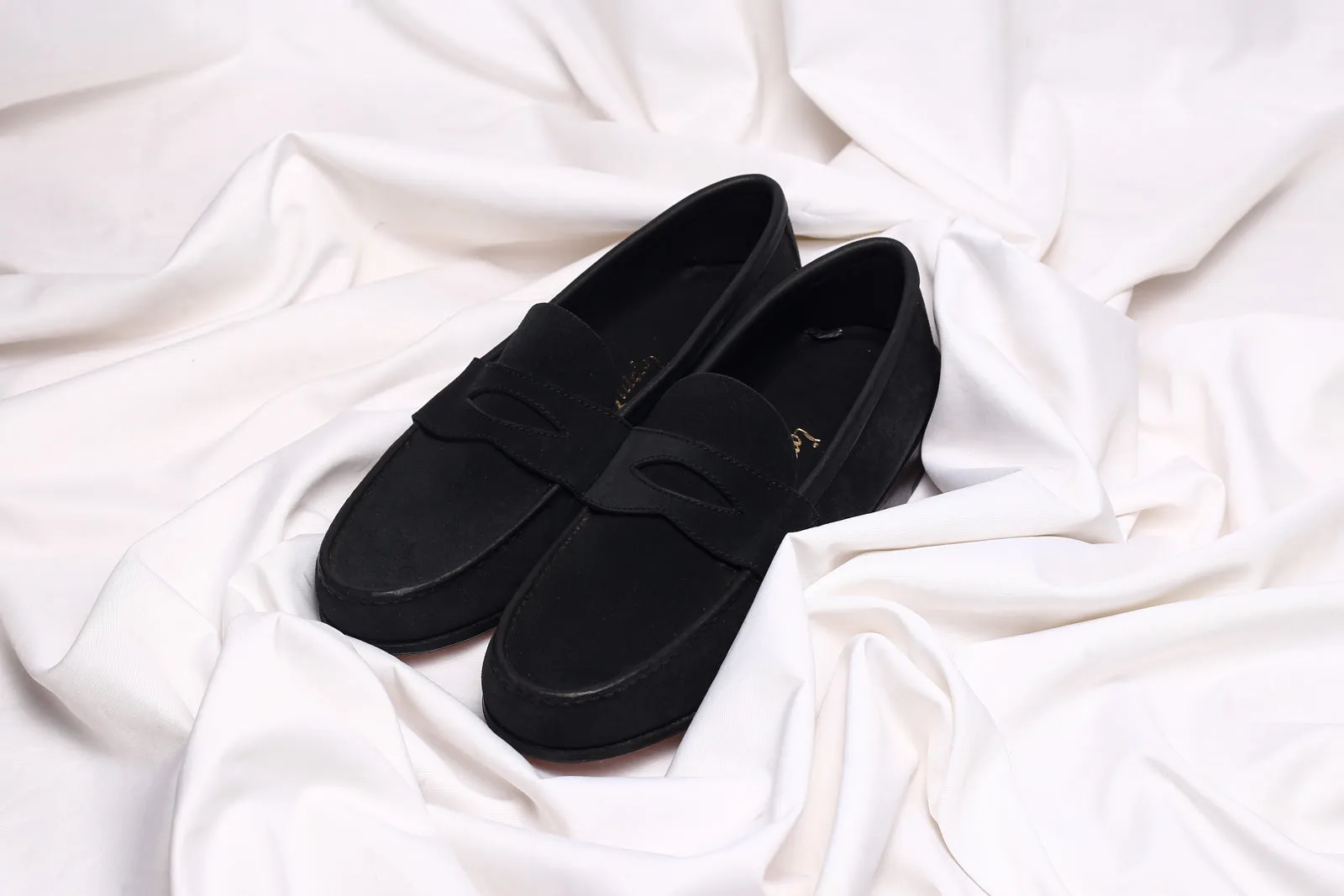 Moccasin Simple Sole 4218 Black Suede