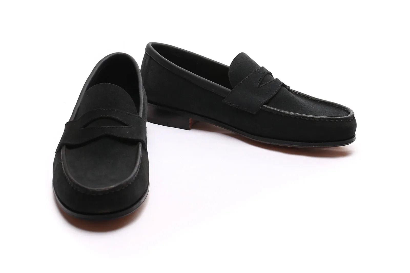 Moccasin Simple Sole 4218 Black Suede