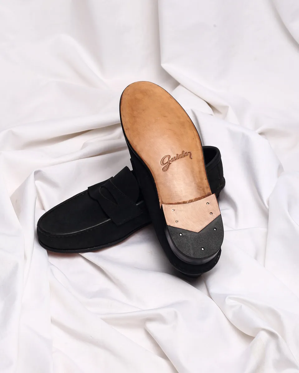 Moccasin Simple Sole 4218 Black Suede